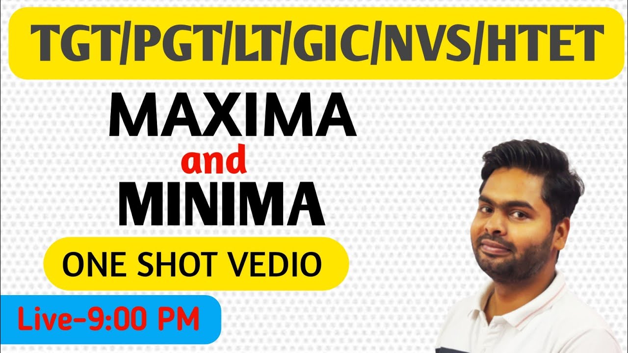 CALCULUS || MAXIMA AND MINIMA || PREVIOUS YEAR QUESTIONS || BY PAWAN SIR