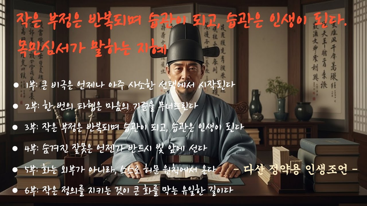 작은 부정은 반복되고, 습관이 되고, 습관은 인생이 된다.