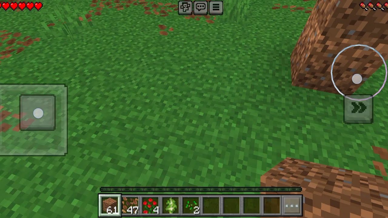 Day 2 minecraft || hiding from enemy || Mobile Gameplay 