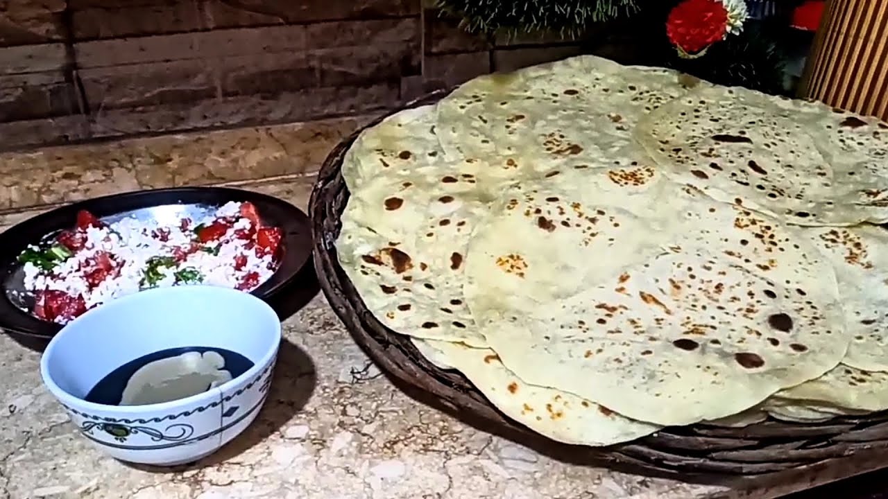 الرقاق الطّري الفلاحي باللبن الرايب و القشطة 😉 علي أصوله 😍 بدون فرن 👌🏻💞