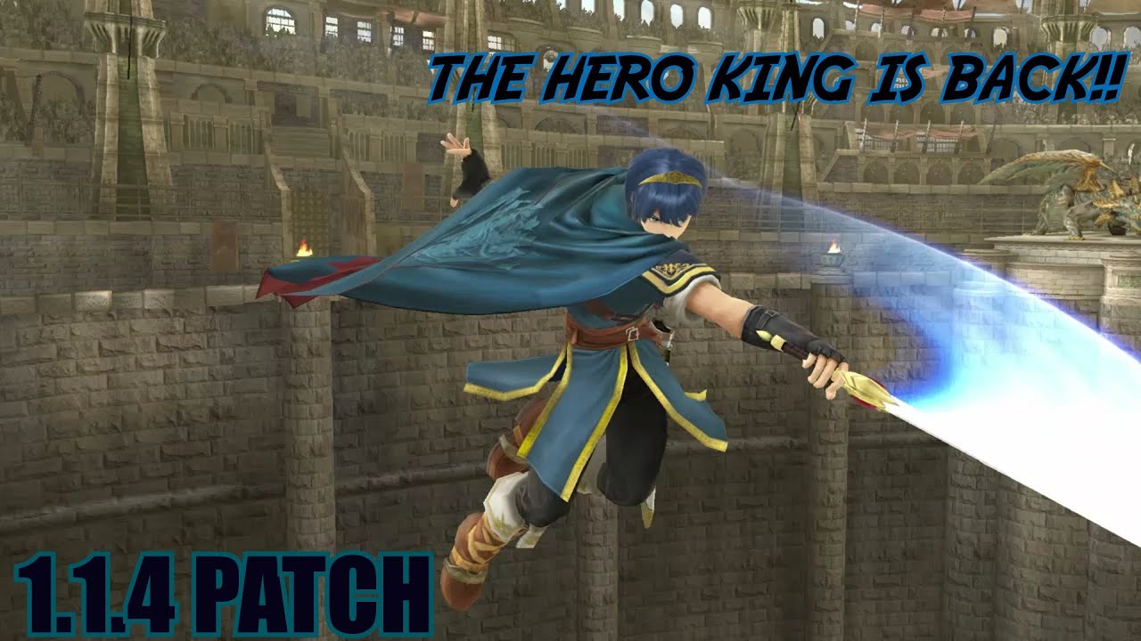 MARTH 1.1.4 Combos And Buffs THE HERO KING IS BACK?? [Super Smash Bros 4]