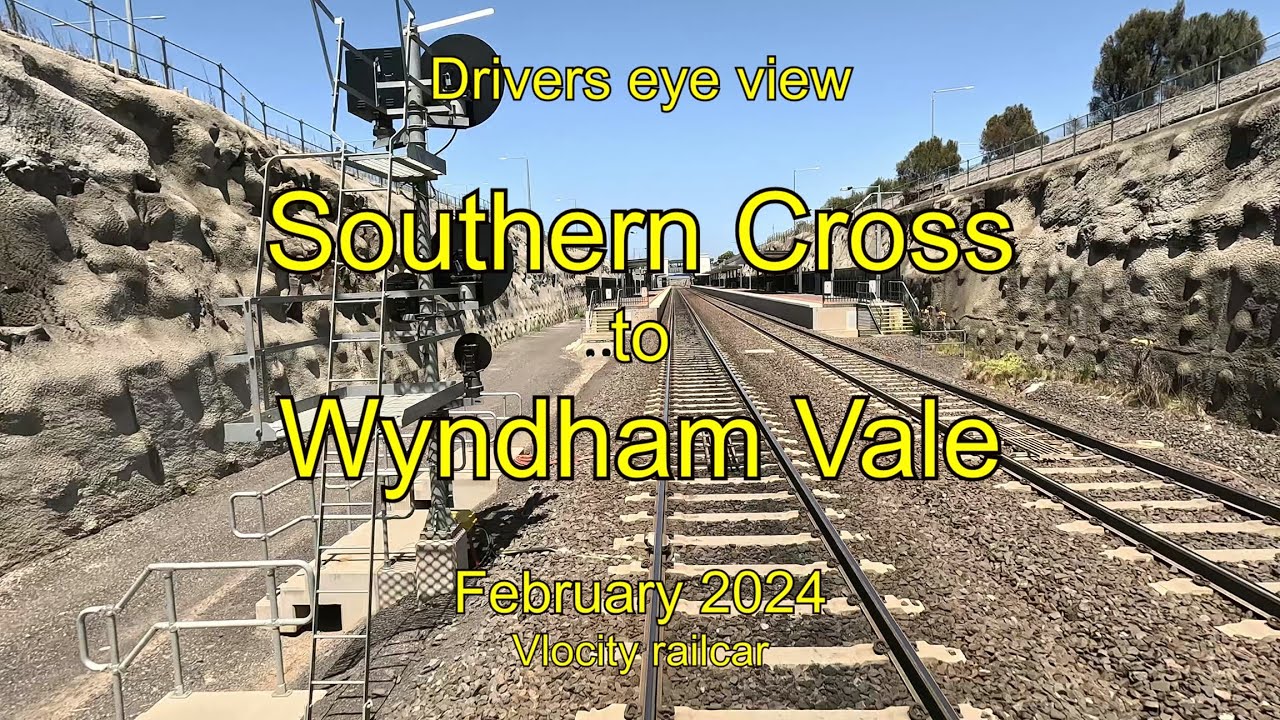 Drivers eye view, Southern Cross to Wyndham Vale, Feb 2024