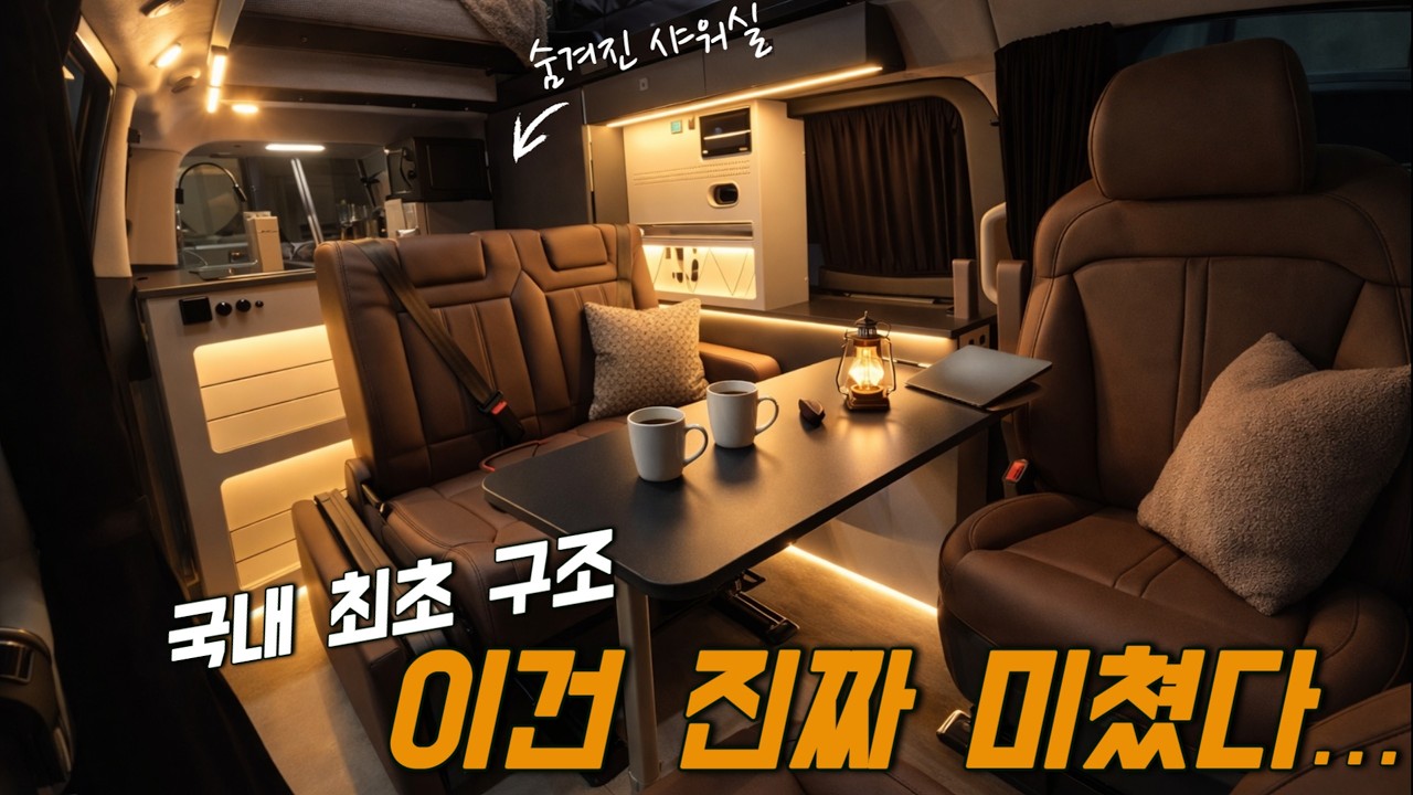 이건 진짜 반칙이다&hellip; 스타리아 캠핑카 레전드 등장 (샤워실+침대+주방 다 된다)