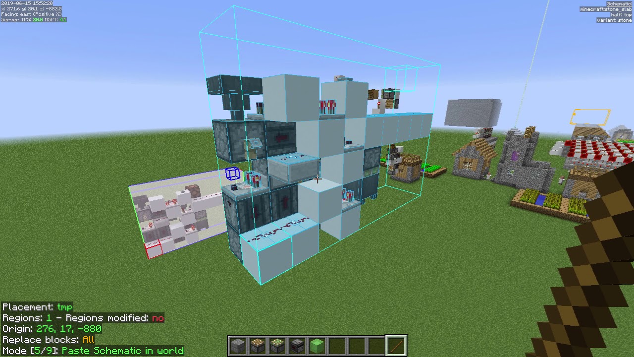Litematica - Move tool mode and Clone Area hotkey