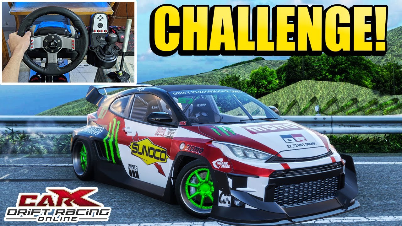 One Take Challenge in Nagao Touge | GR Yaris Best Drift Tune - CarX DRO W/ G27 + Wheel Cam #73