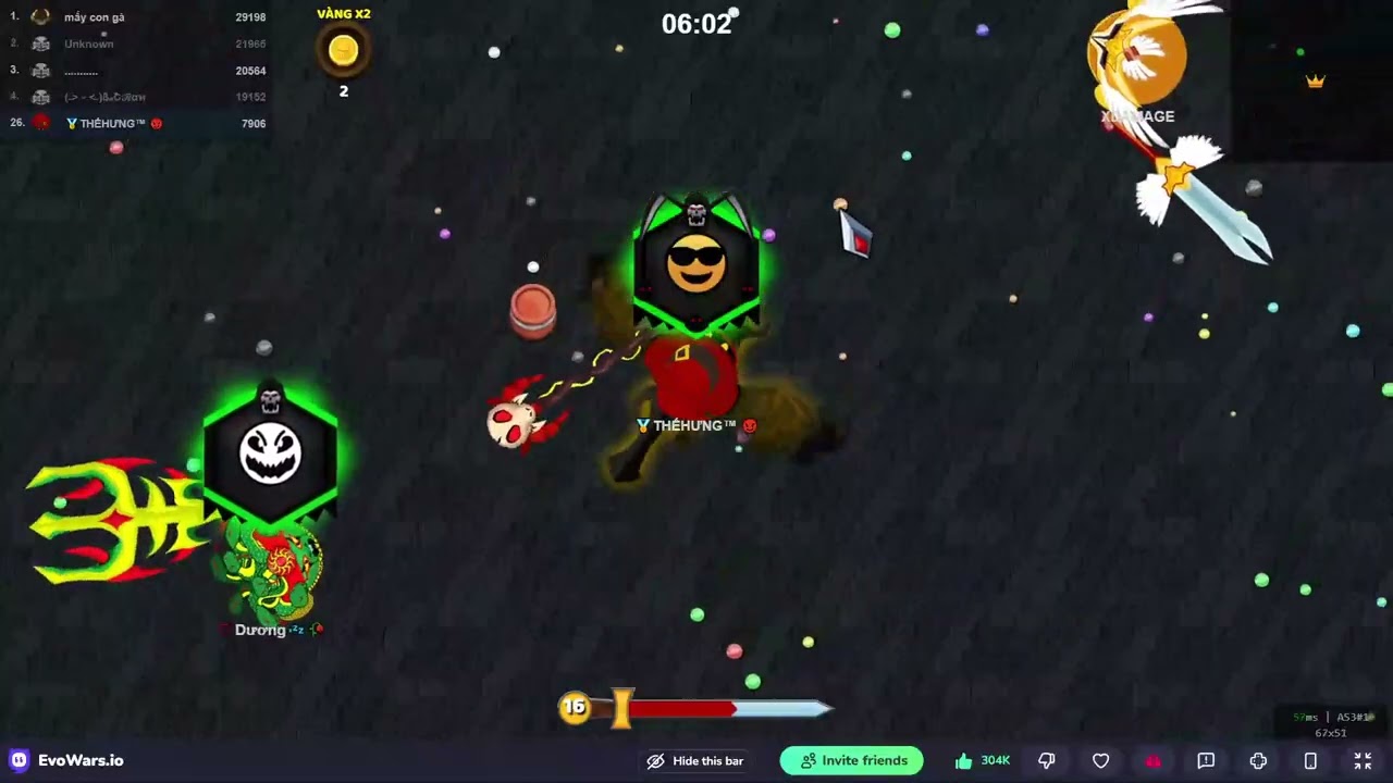 EvoWars.io Highlight | Kiếm Dài Thì Ai Cản?🤔🔥