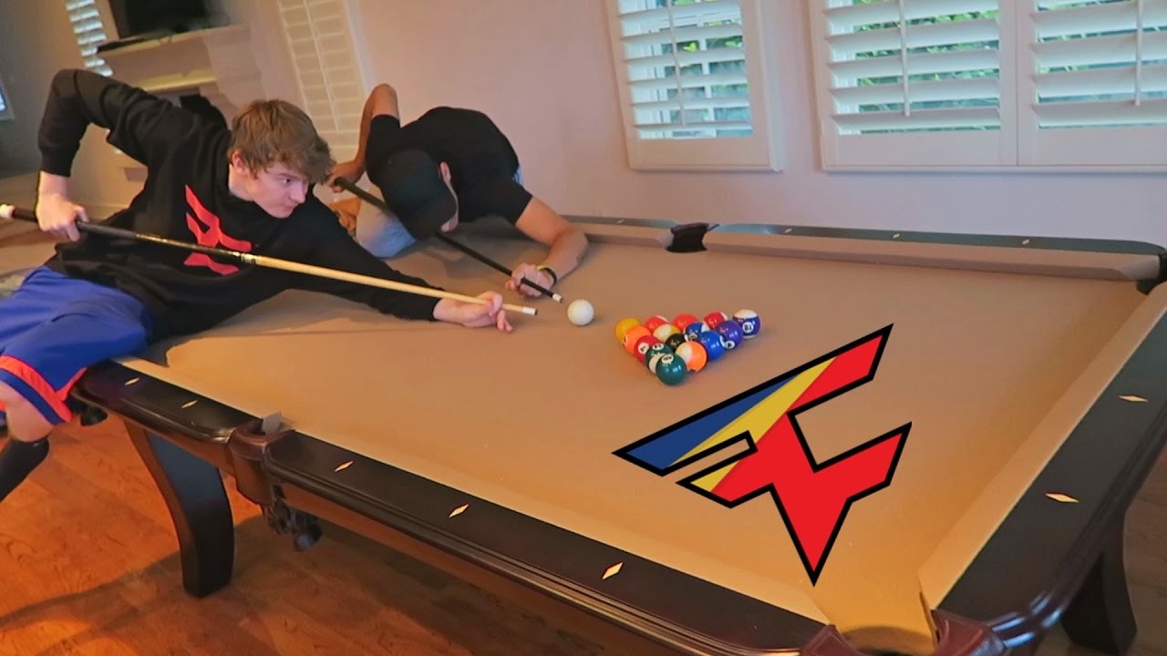 F.A.Z.E. HOUSE POOL TRICKSHOTS!
