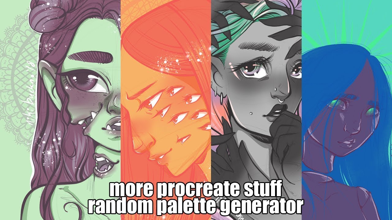 Watch Me Draw #177 - randomized color palettes!
