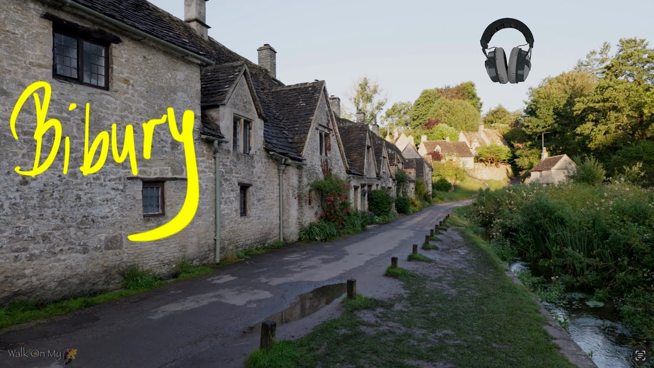 Cotswolds Binaural Ambient Walk in Bibury 4k