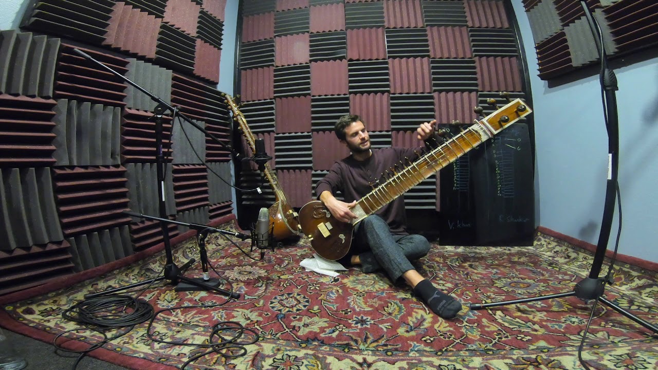 001 Sitar Foundation Lesson Series. How to Tune Sitar in D.