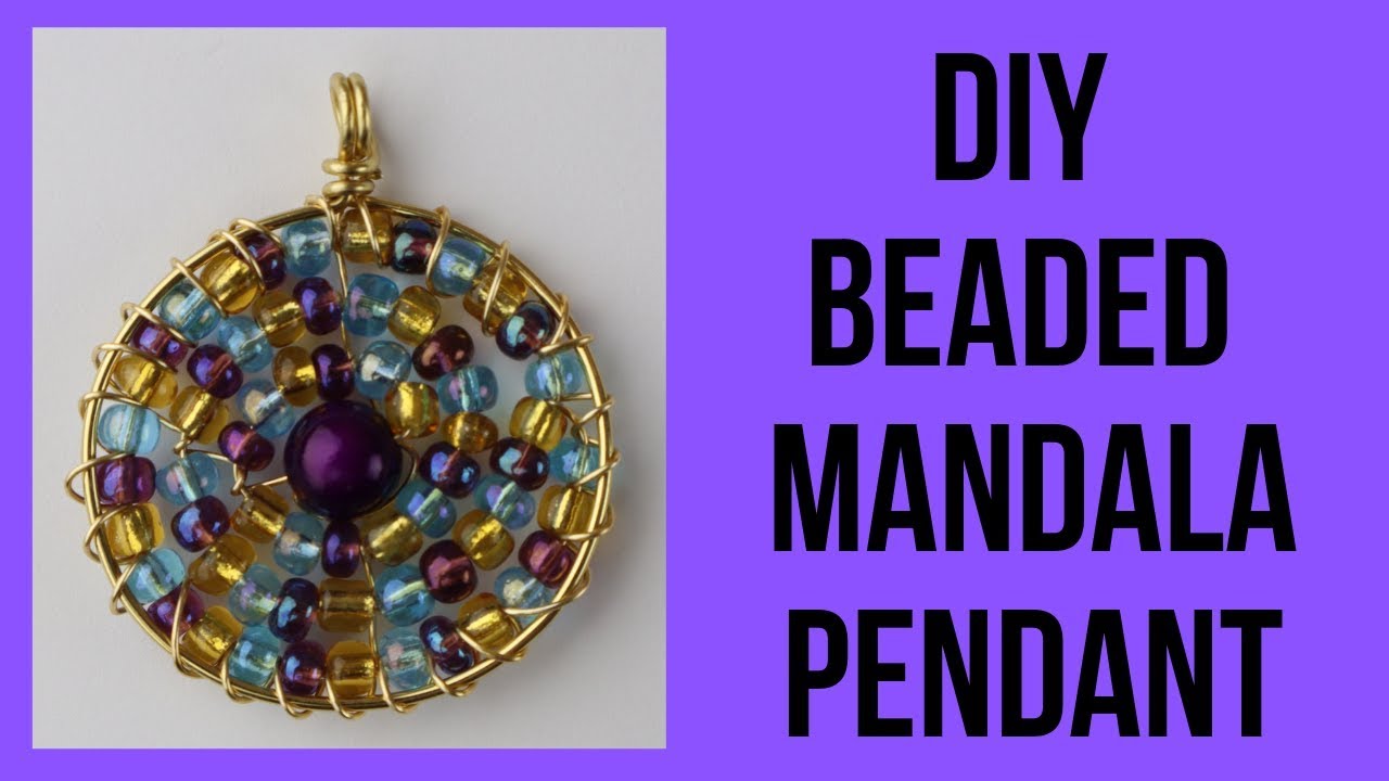 DIY Beaded Mandala Pendant Tutorial