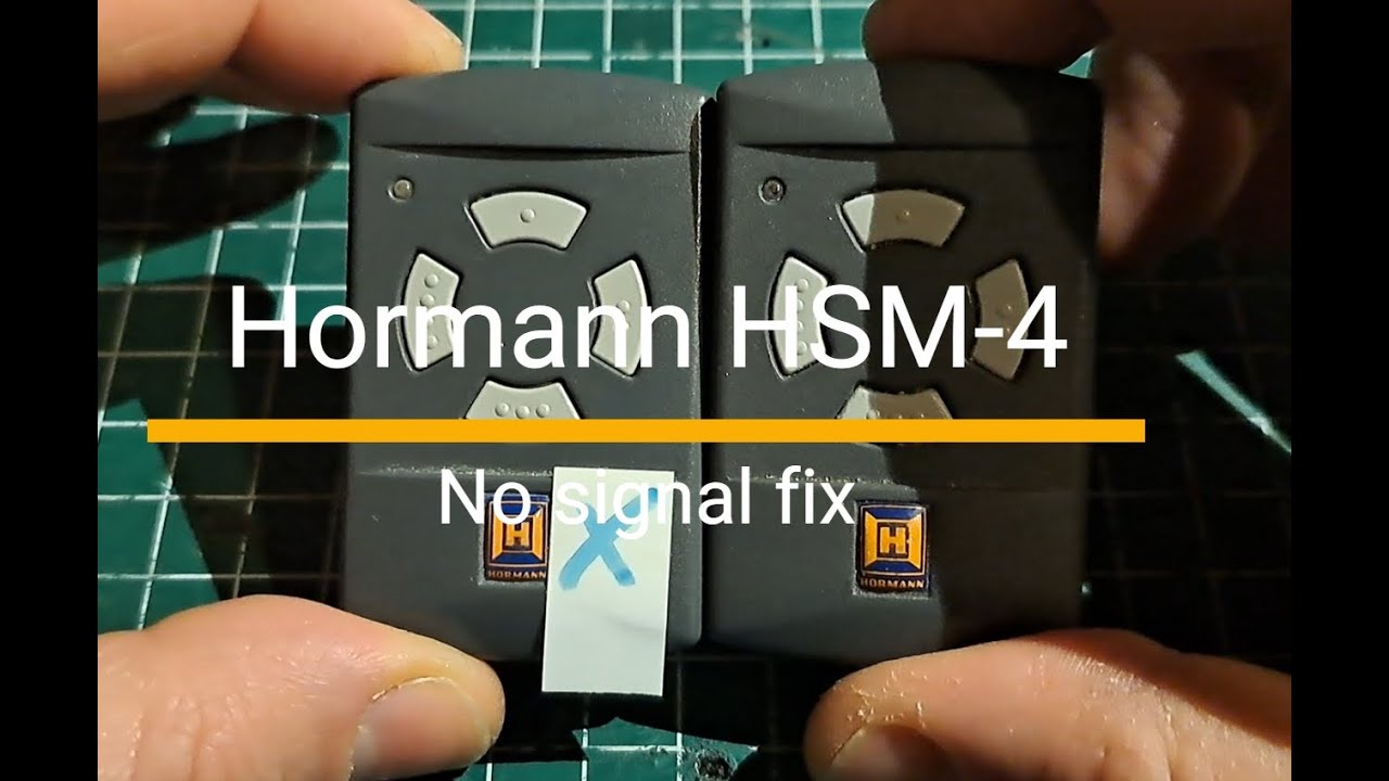Hormann HSM-4 remote repair - No signal