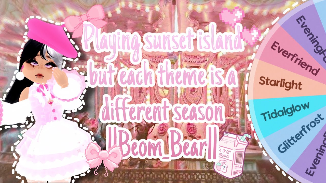 Playing sunset island but each theme is a different season ||Beom_Bear||
