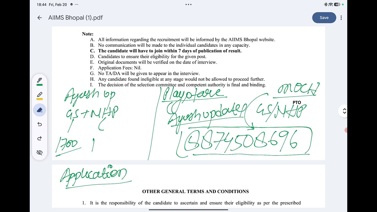 AIIMS Bhopal Vacancy 2026 For Ayush Doctors 🔥| Research Officer & Field Investigator Post #ayurveda 