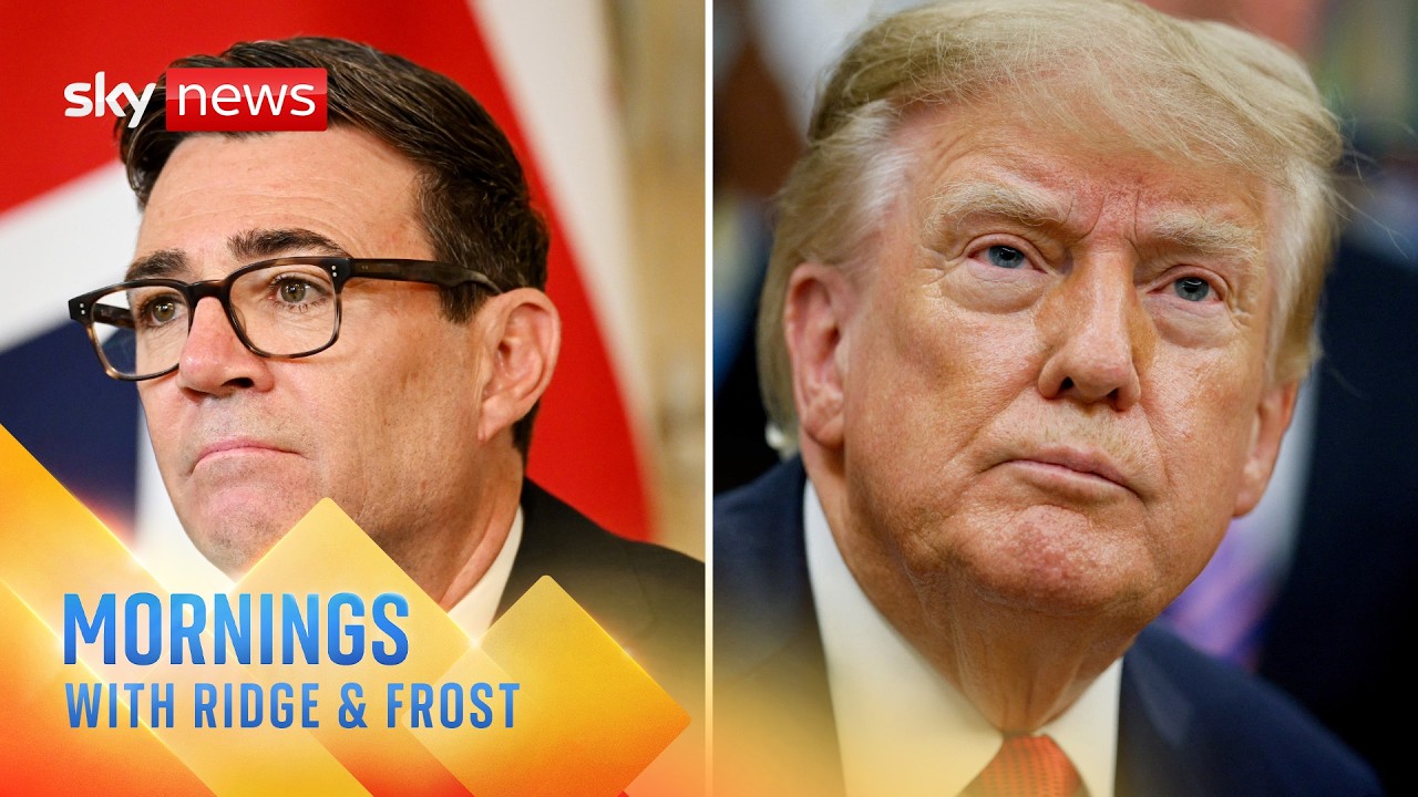 Govt play down Burnham's criticism of Trump as the two set to meet this week | Mornings