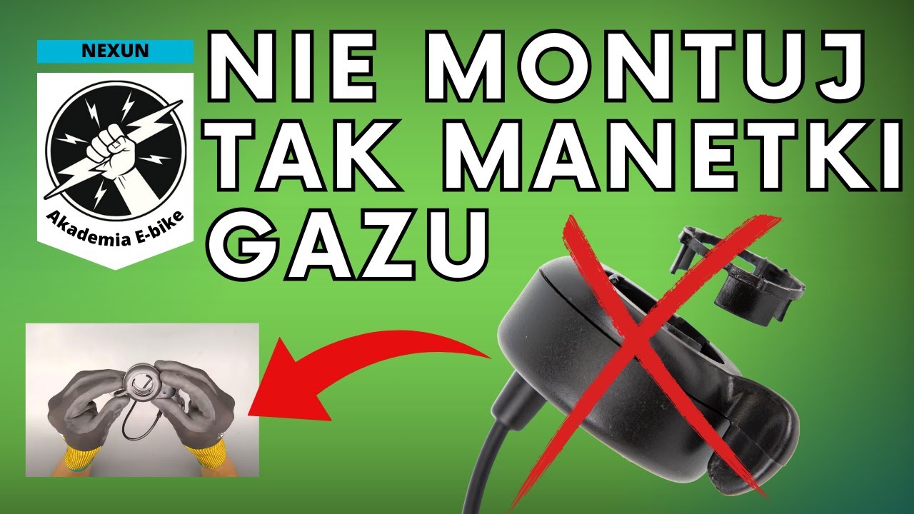 Montaż manetki w rowerze elektrycznym. Jak serwisować manetkę gazu. Konwersja e-bike  podstawy.
