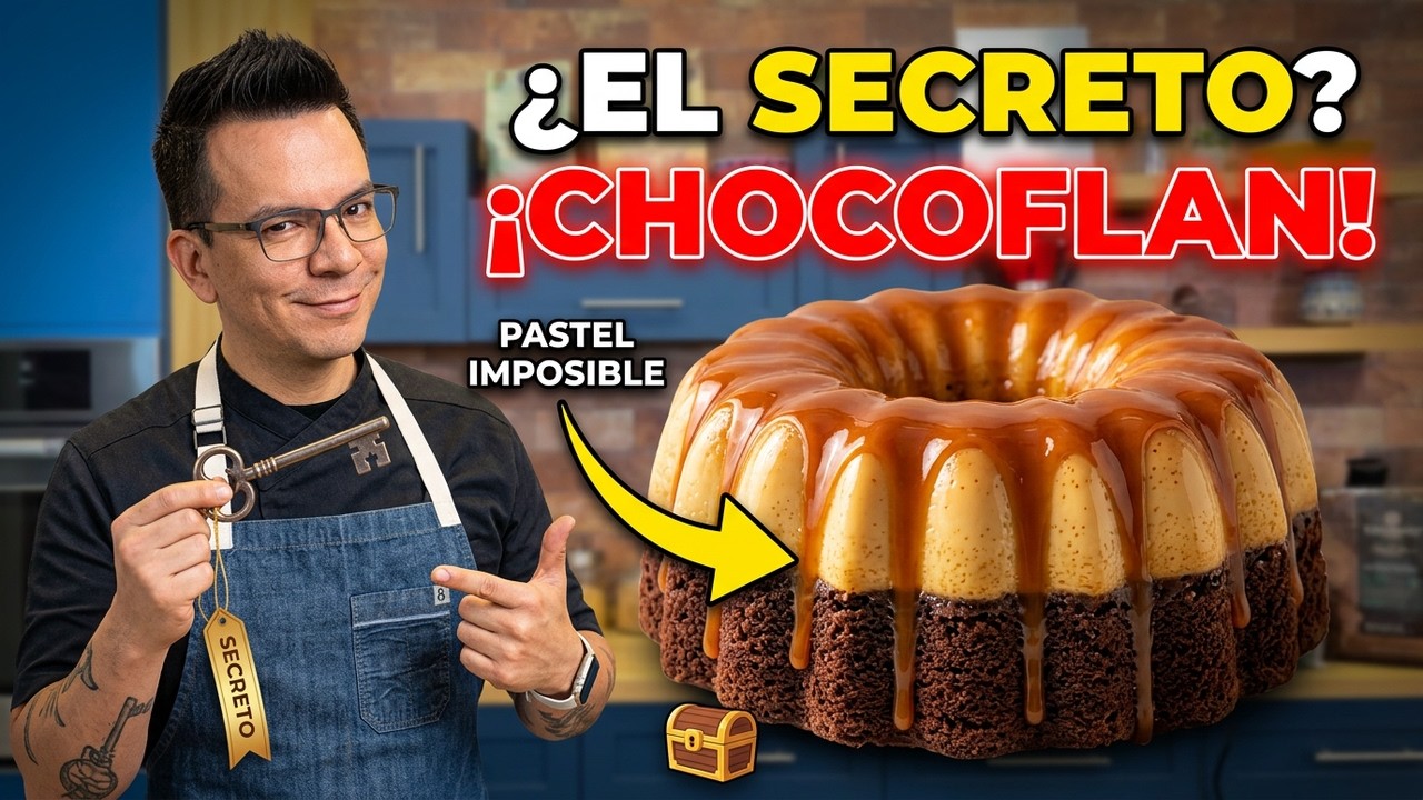 El SECRETO mejor guardado del PASTEL IMPOSIBLE sín dificultad como si hicieras el CHOCOFLAN!