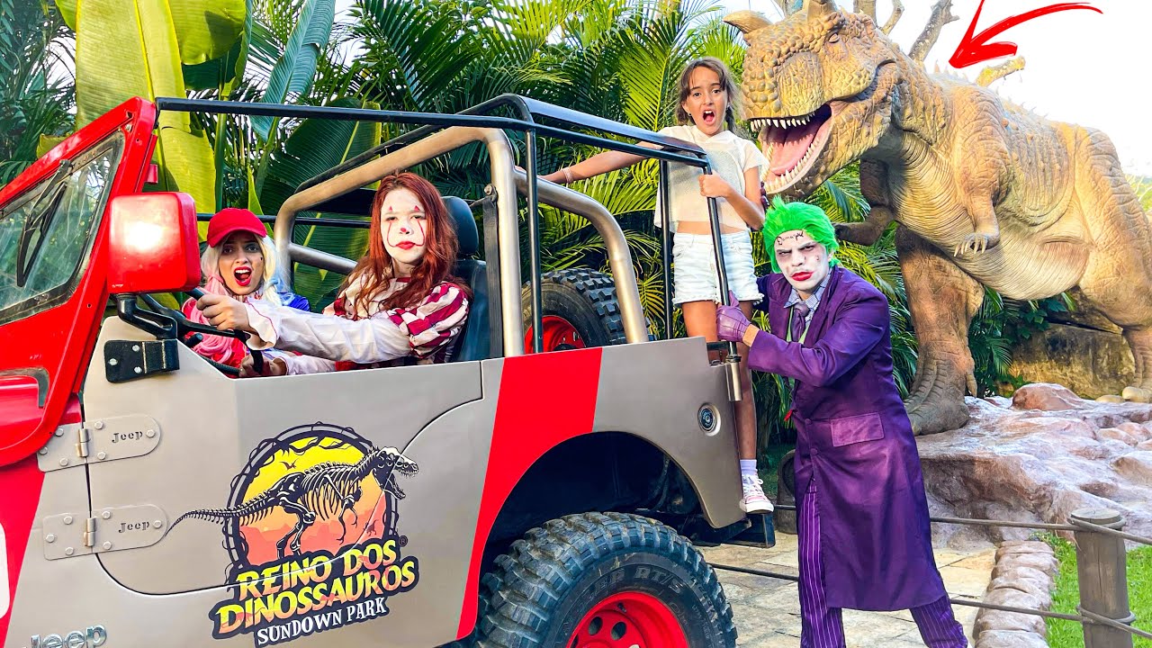 ENTRAMOS NO REINO DOS DINOSSAUROS PARA RESGATAR A ARLEQUINA! A PENNY PEGOU ELA! @sundownpark3787