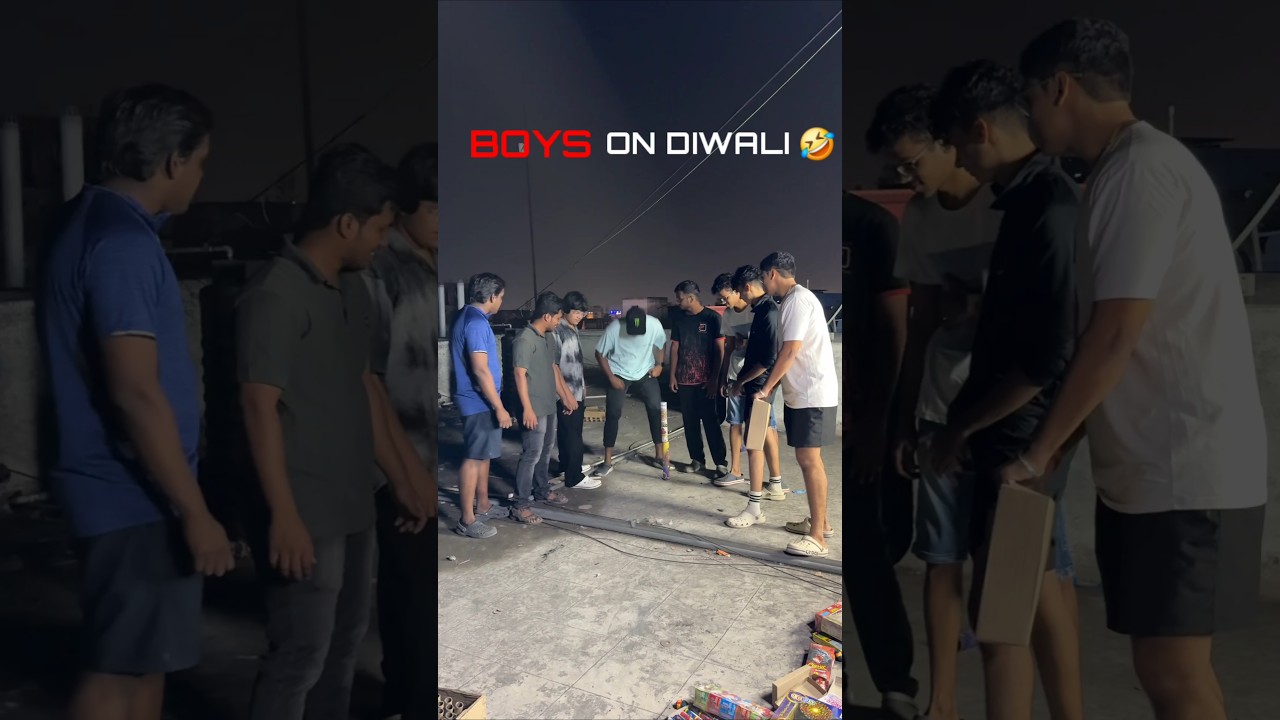 Diwali Skyshot With Friends Gone Wrong 🤣 #shorts