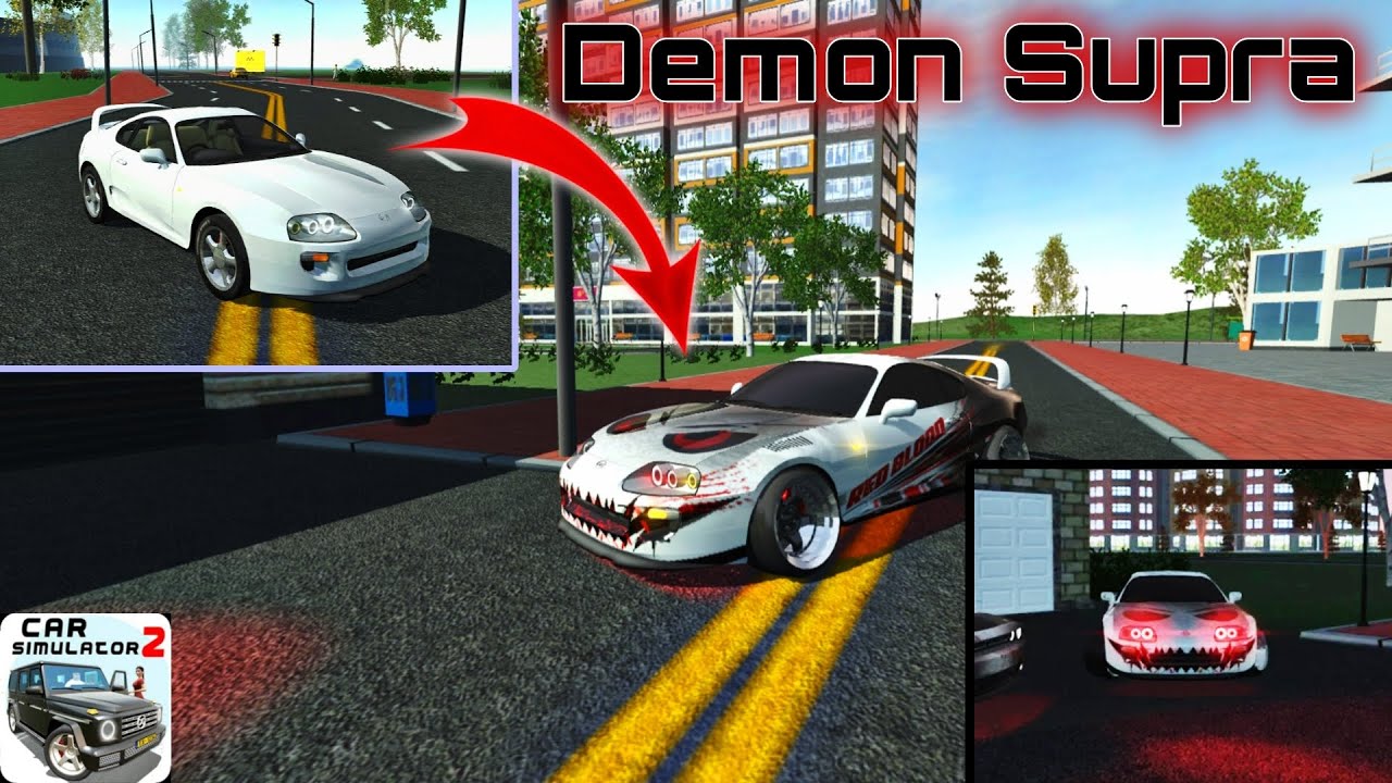 how to design your supra ( Demon Supra ) Car simulator 2 new update #viralvideo #trending