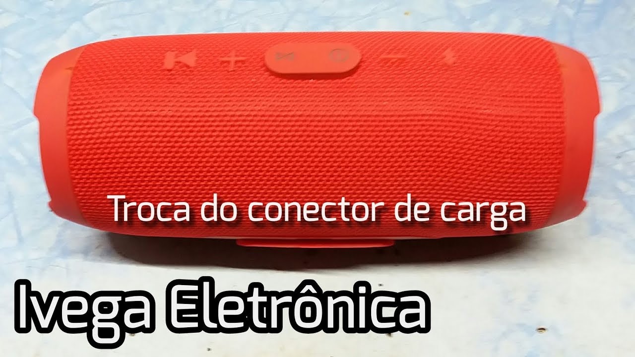 Jbl Charge3 troca do conector de carga , réplica,  como abrir.