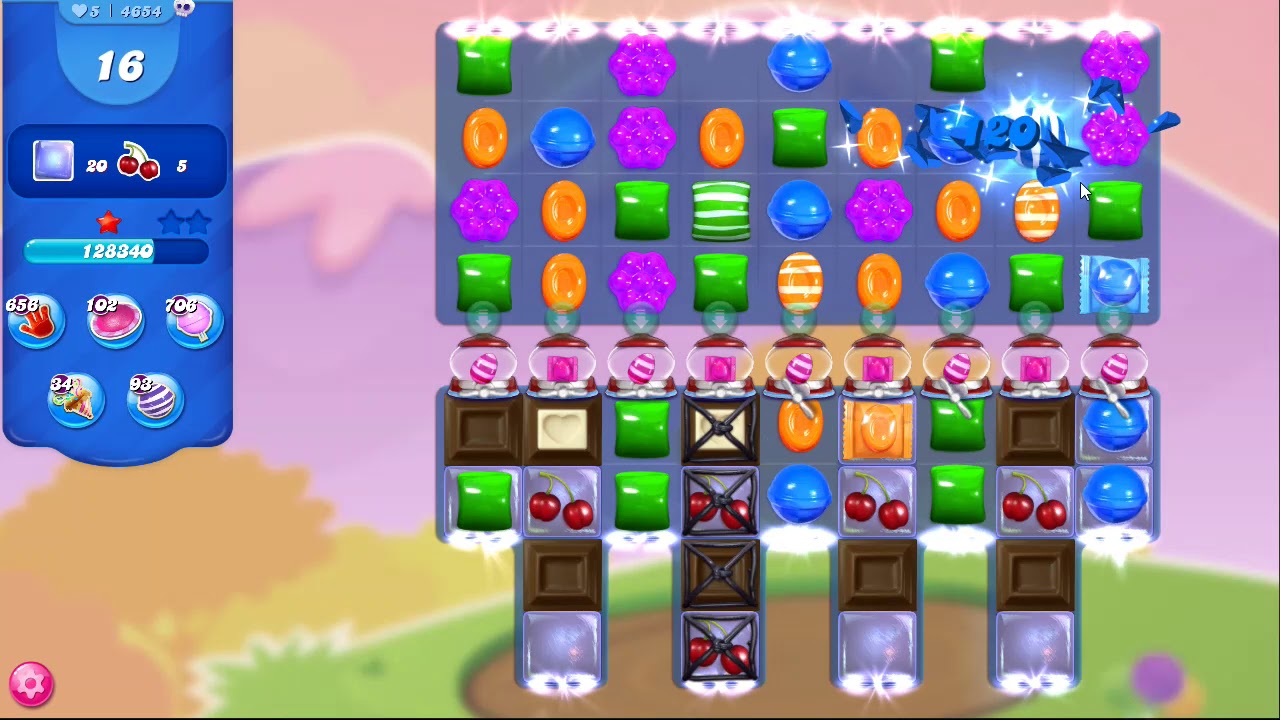 Candy Crush Saga Level 4654 NO BOOSTERS