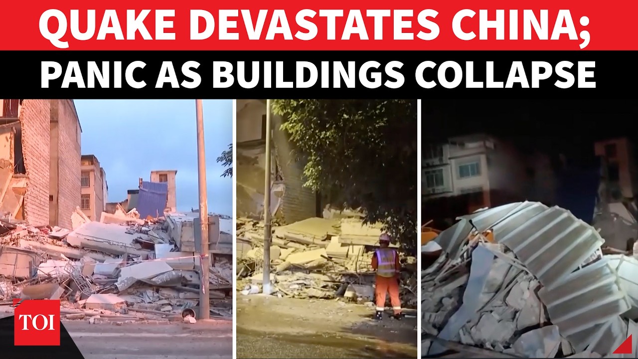 China Quake On Cam: Buildings Collapse, 7000 Abandon Homes As Earthquake Strikes Guangxi