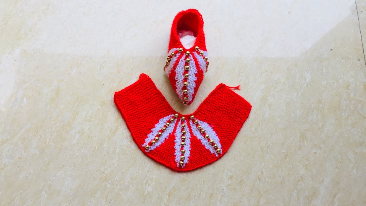 नयी डेसिग्न की ऊनी जूती।new design woollen shoes