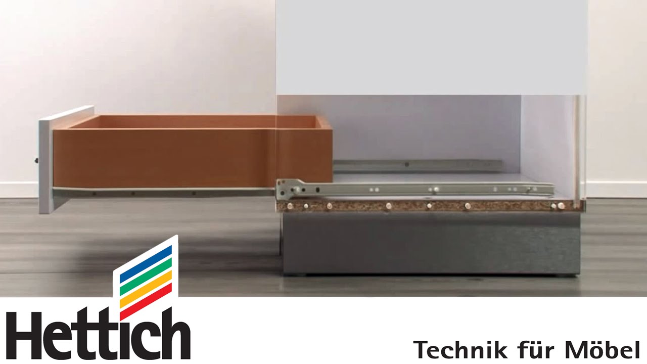 Funktionsweise und Ma&szlig;e von Rollschubf&uuml;hrungen, Hettich f&uuml;r Heimwerker