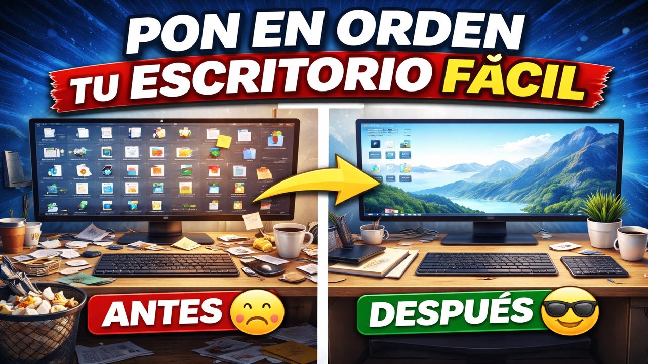 Deja de PERDER tiempo, ORDENA TU ESCRITORIO / Computacion Basica