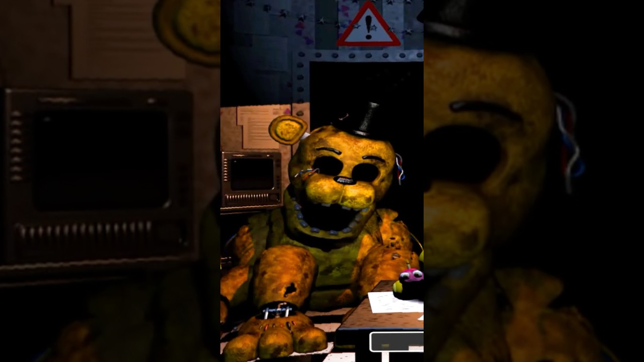 FNAF But Golden Freddy Stands up #shorts