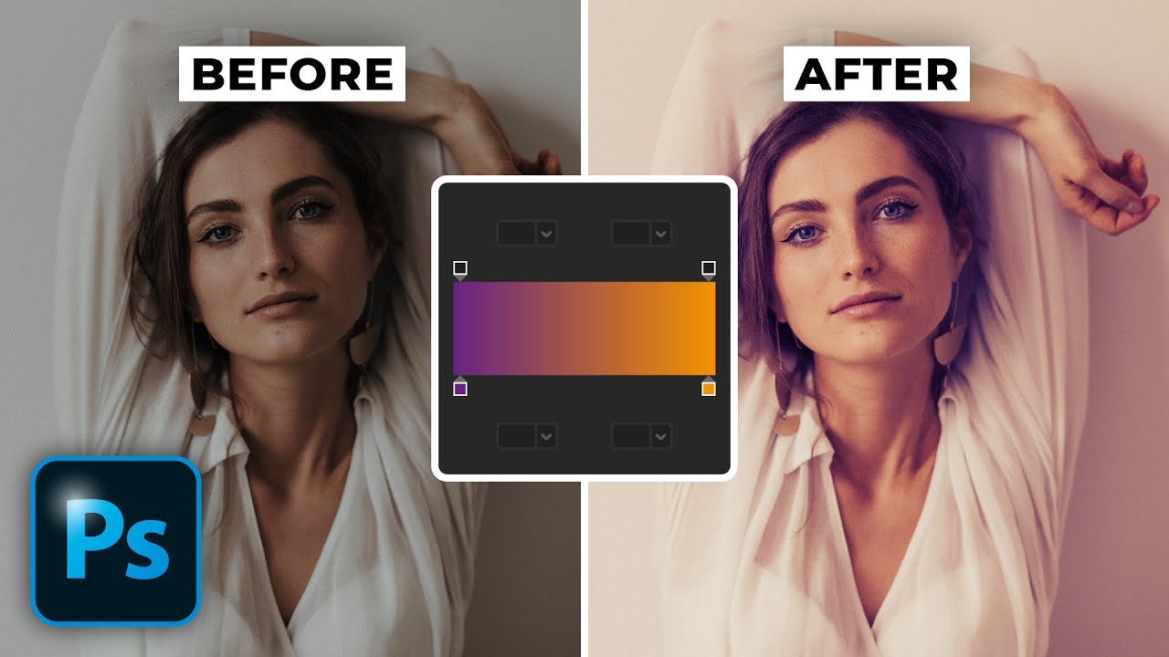 Как использовать слой карты градиента в Photoshop CC