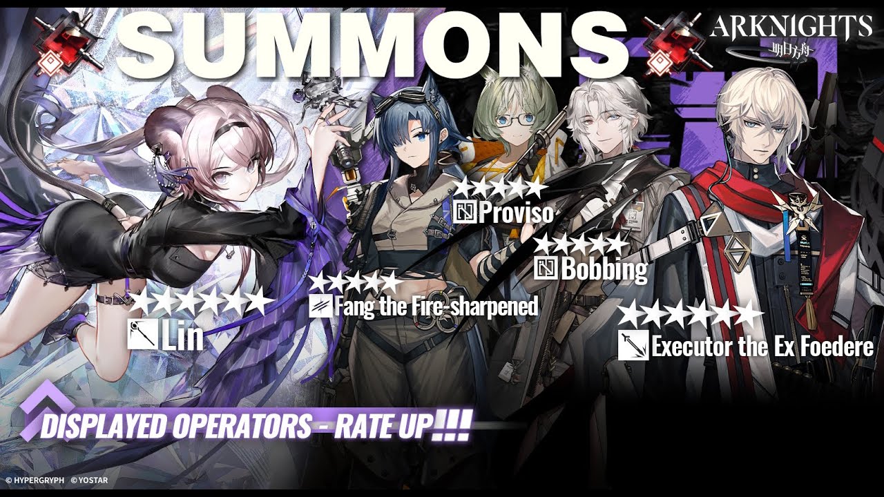 Arknights Summoning on Lin & Executor the Ex Foedere Banner