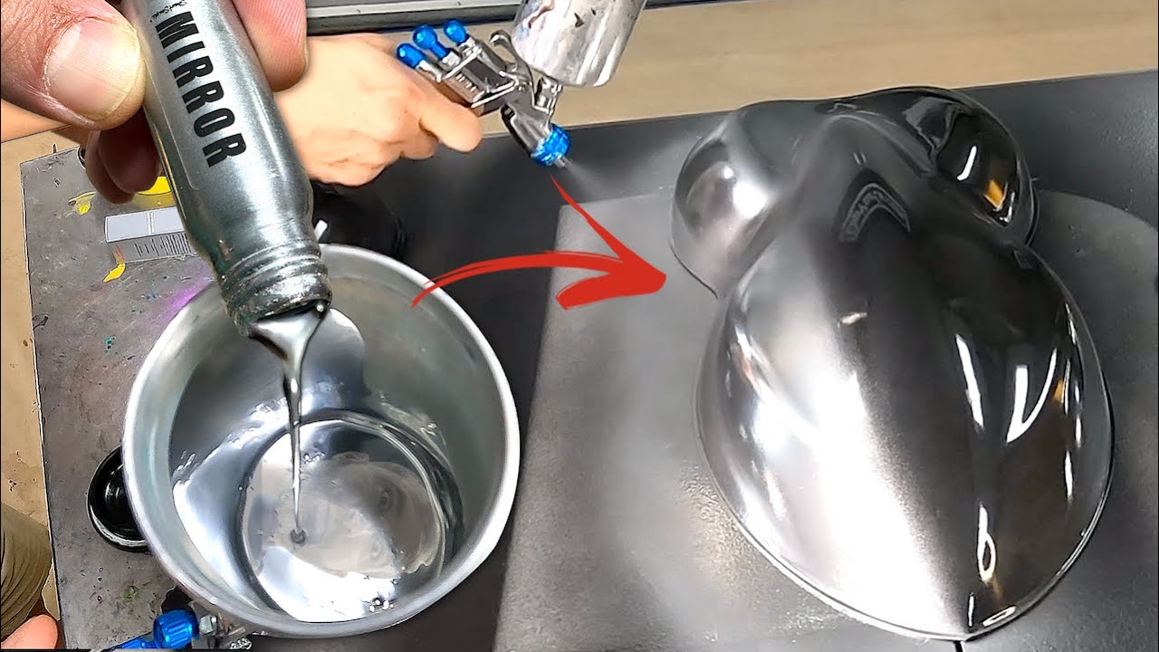 Spraying LIQUID MIRROR - The Most REFLECTIVE Paint on Earth (The Real Deal?)