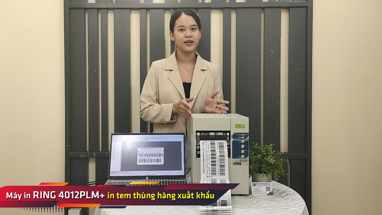 Giải Pháp In Tem Xuất Khẩu | Máy In Mã Vạch RING 4012PLM+: Chấm Dứt Nỗi Lo Hàng Bị Trả Về!
