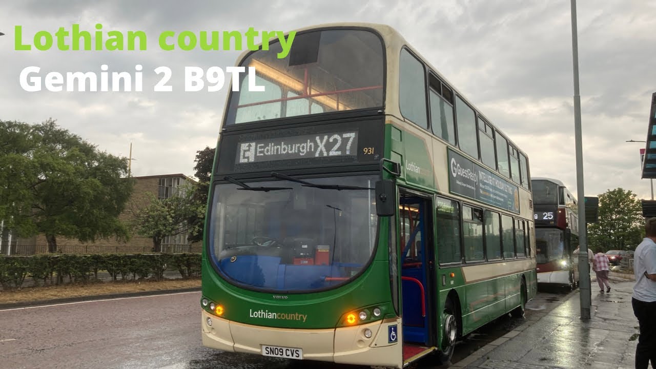 Lothian country Volvo B9TL Gemini 2 931 (SNO9 CVS) service:X27 (￼illegal driving + breaking down)