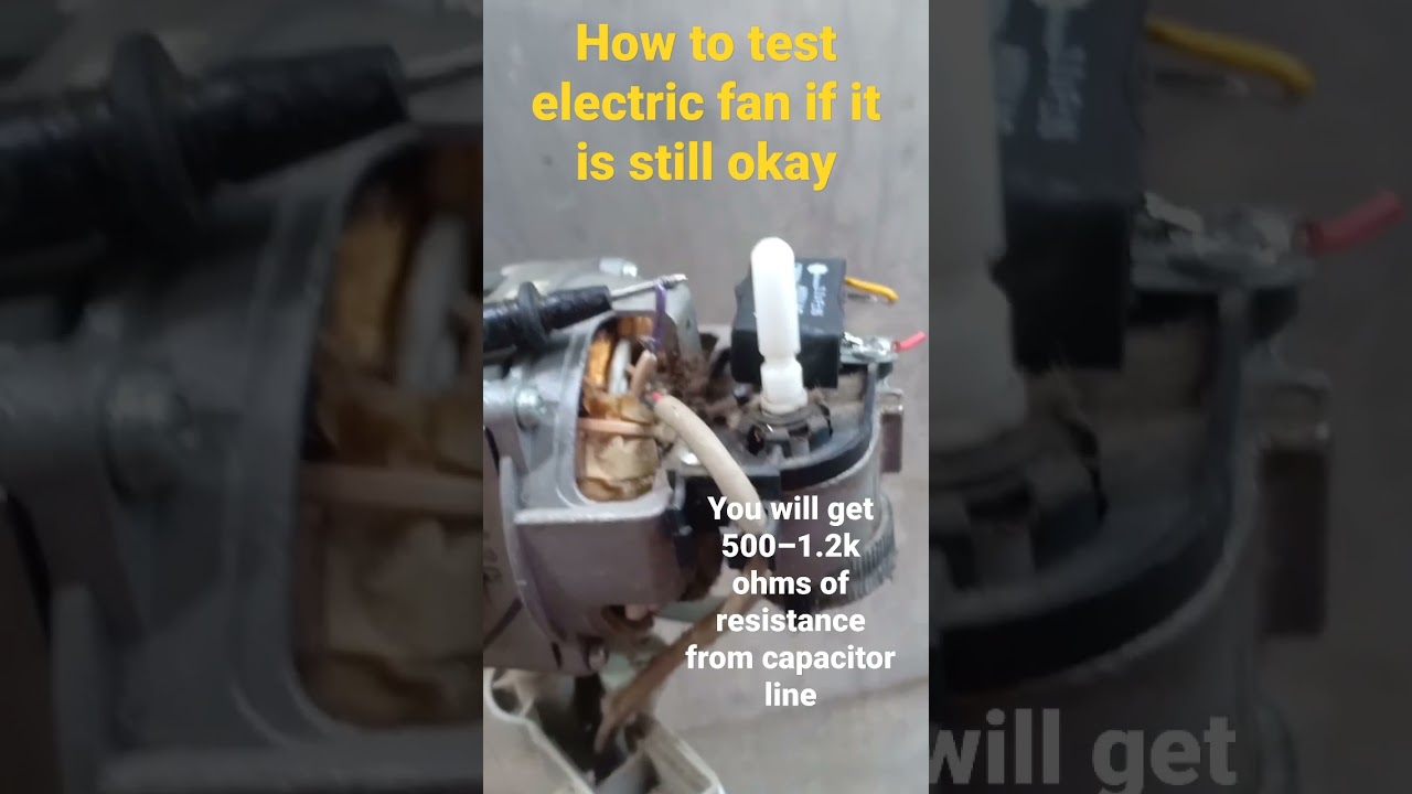 how to check electric fan if it is still okay using multimeter #viral  #video #foryou #repair #diy