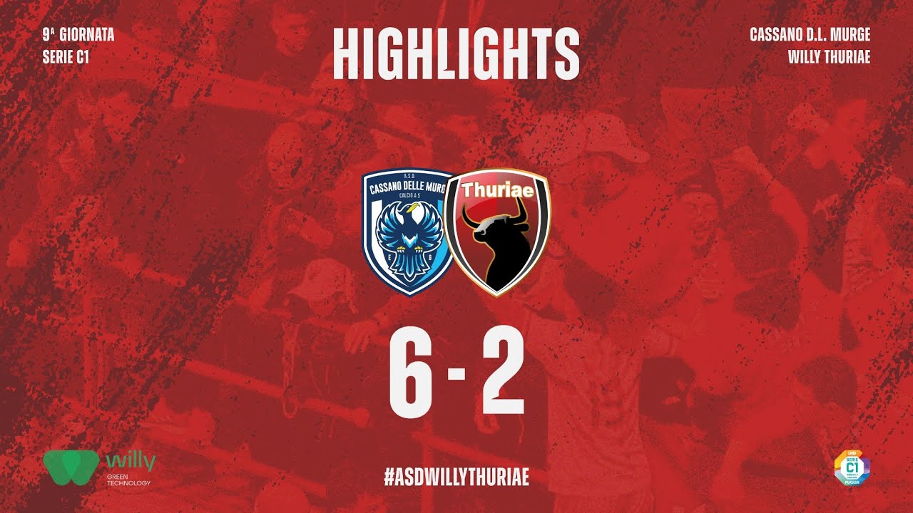HIGHLIGHTS CASSANO DELLE MURGE C5 - WILLY THURIAE | SERIE C1- PUGLIA 2025/26
