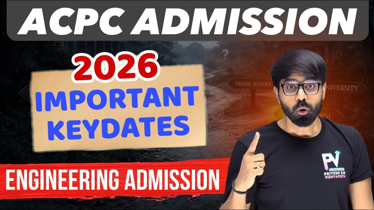 ACPC ENGINEERING ADMISSION 2026 ✅ KEY DATES જાહેર 💥સમજી લો આખી પ્રોસેસ BE/BTECH 🔥 DEGREE ENGINEERING