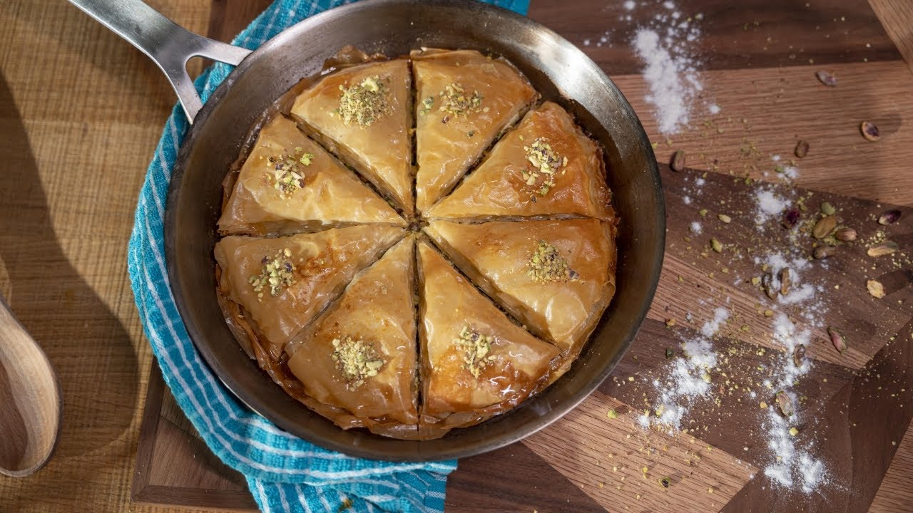 بقلاوة بالفستق الحلبي - Baklava with Pistachio  | شيف شاهين