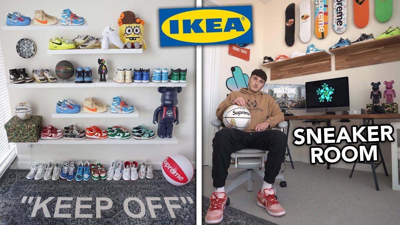 Ultimate Sneaker Room Makeover (IKEA SNEAKER ROOM)