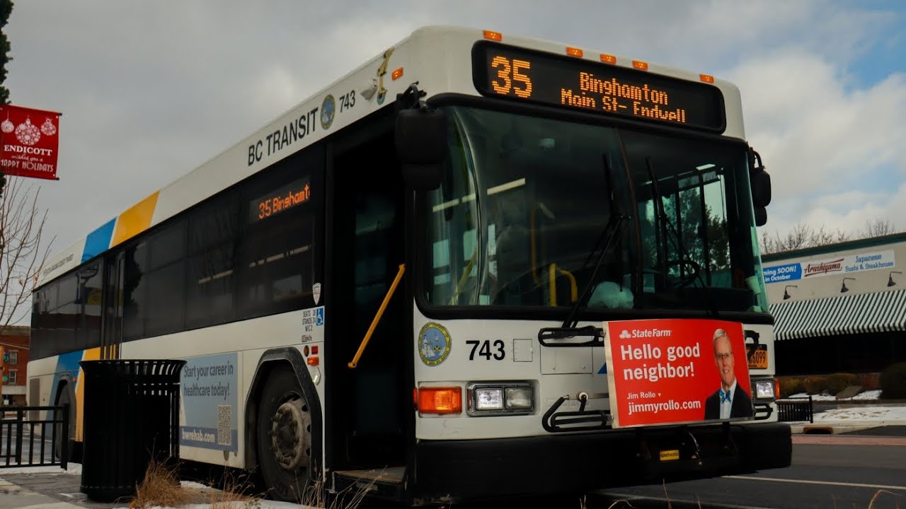 A Freezing Ride Aboard BC Transit 2018 Gillig Advantage LF-40 743 On The 35 To Endicott • 12/06/2024