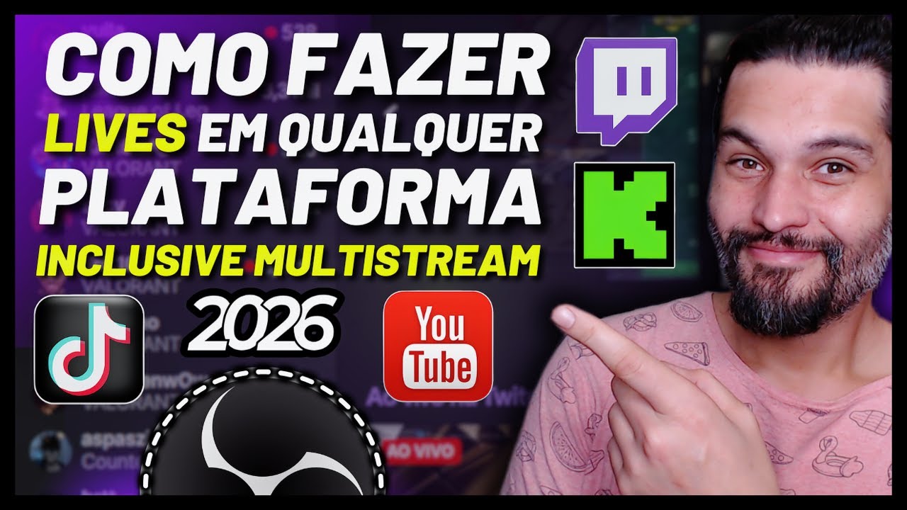 OBS Studio COMPLETO para TRANSMISSÃO AO VIVO (Guia Definitivo 2026)