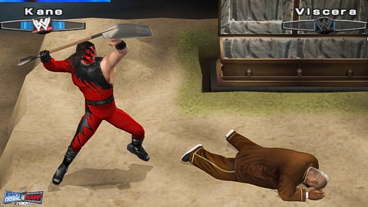 Buried Alive Match | Kane vs Viscera | WWE Smackdown VS Raw 2006