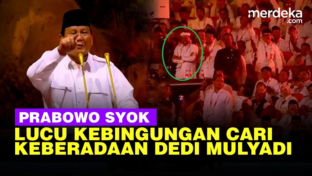 Kebingungan, Momen Lucu Prabowo Syok Lihat Posisi Dedi Mulyadi Setelah Dicari-cari