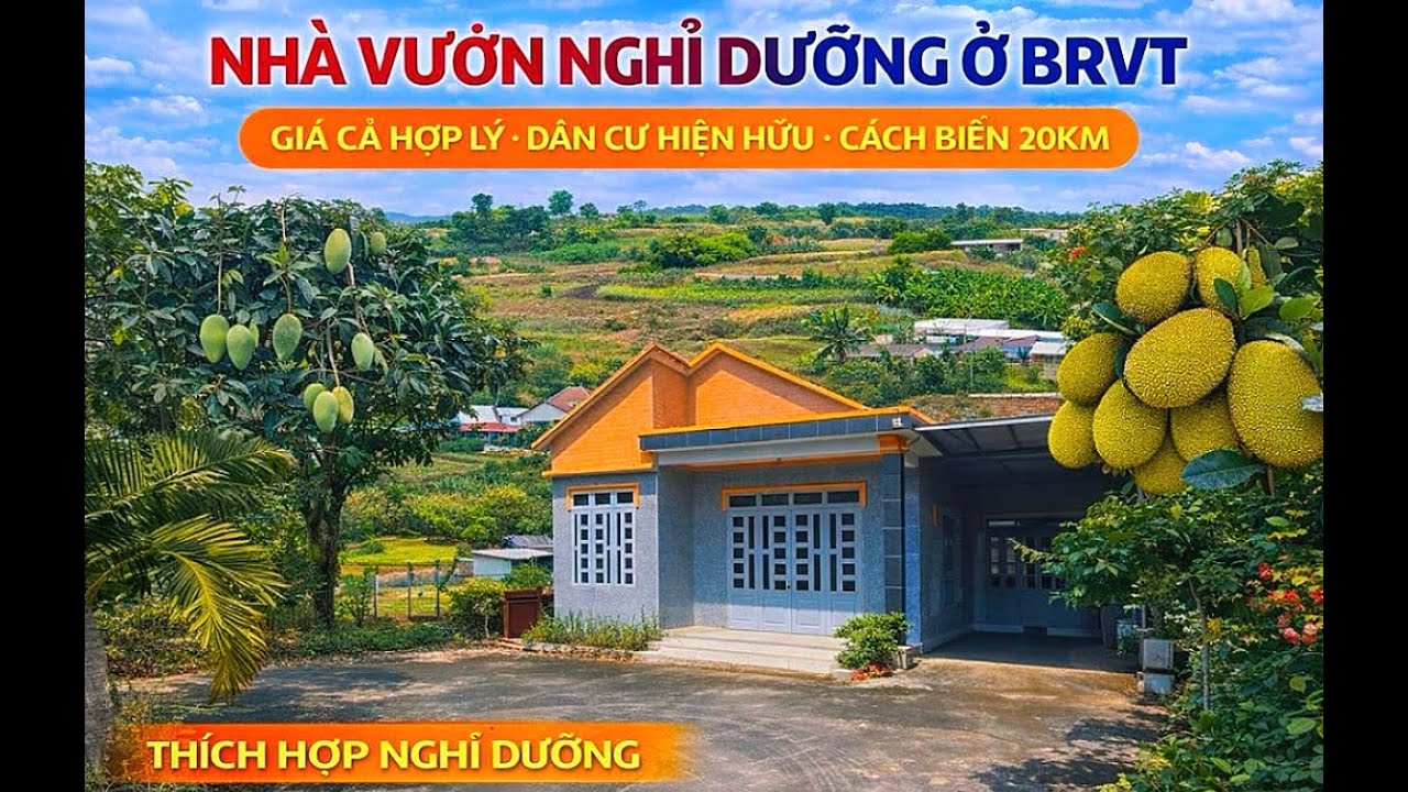 NHÀ VƯỜN NGHỈ DƯỠNG , KHÔNG CÓ THỜI GIAN CHÂM NON, CHÚ 3 CẦN NHƯỠNG LẠI TRONG BAO TIẾT NUỐI Ở BRVT.