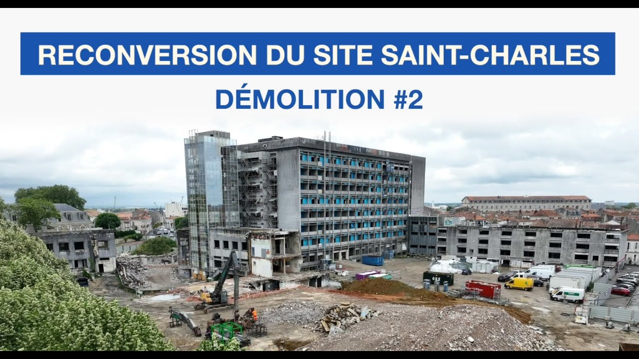 La démolition de l'ancien hôpital continue