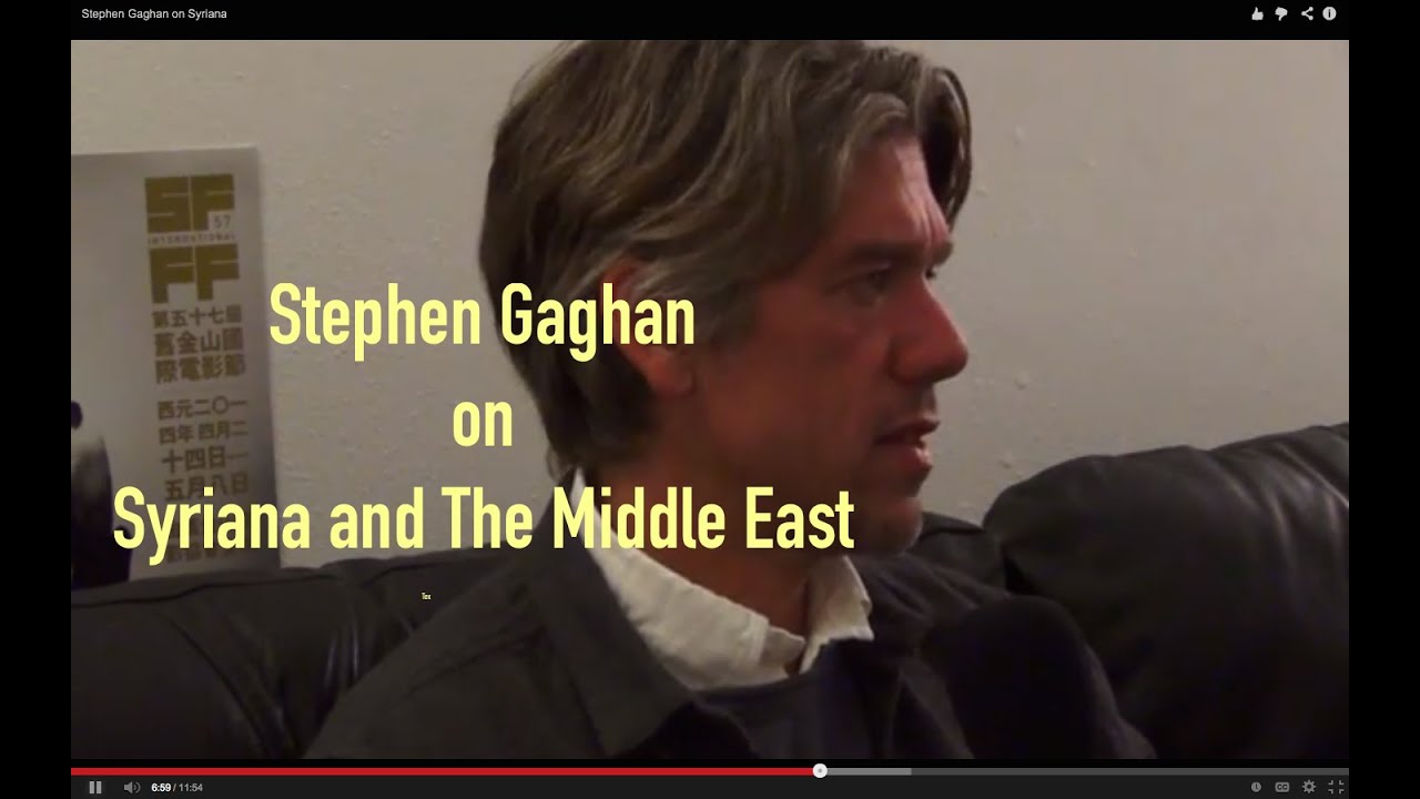 Stephen Gaghan on Syriana and Middle East
