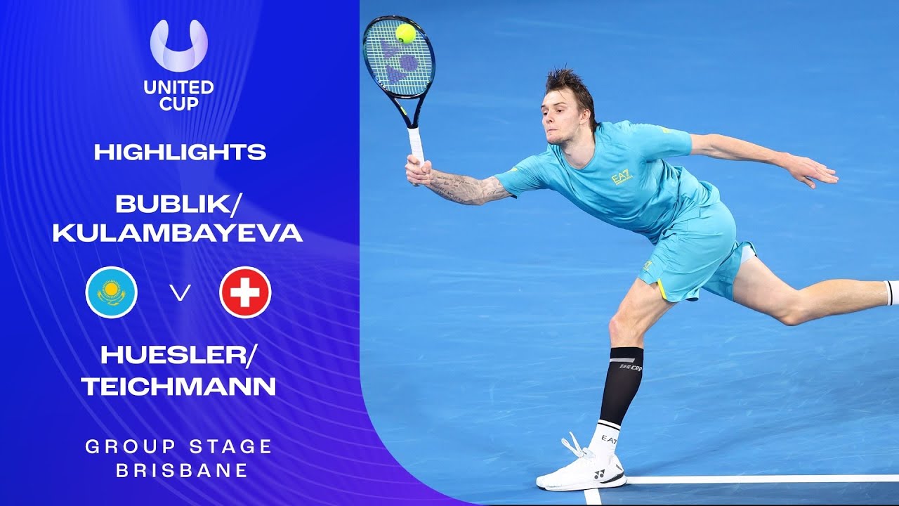 Bublik/Kulambayeva v Huesler/Teichmann Highlights | United Cup 2023 Group B