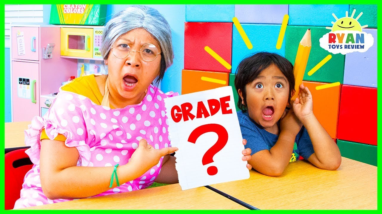 Ryan Pretend Play School Last Day Learning and Test Day!!!!